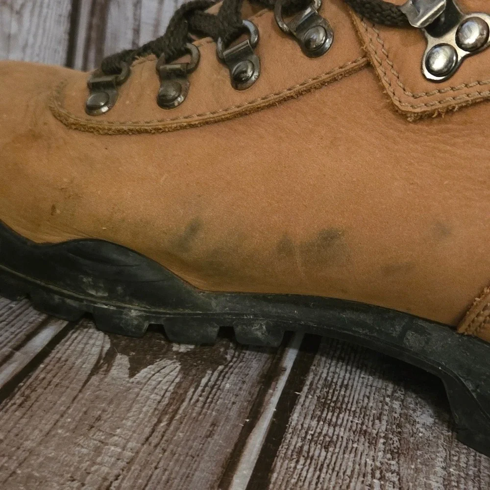 Sz 11.5 M Mens Tecnica Cascata Trekking Hiking Boots Tan Leather Lace Up‎